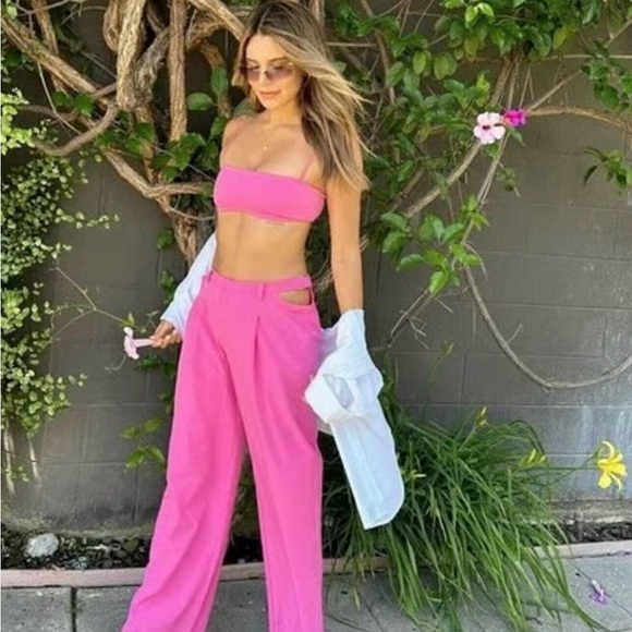 ALO Yoga Pink Eliminate midrise Trouser Pants - Picture 10 of 10